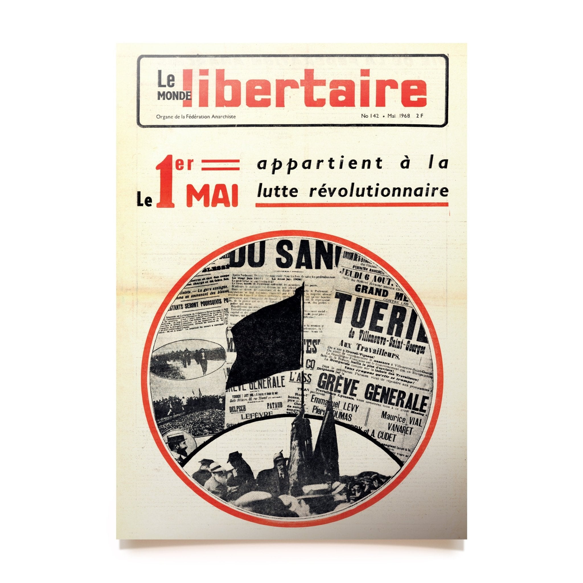 The Front Page poster (A2 size) May Day - RADICAL MEDIA ARCHIVE