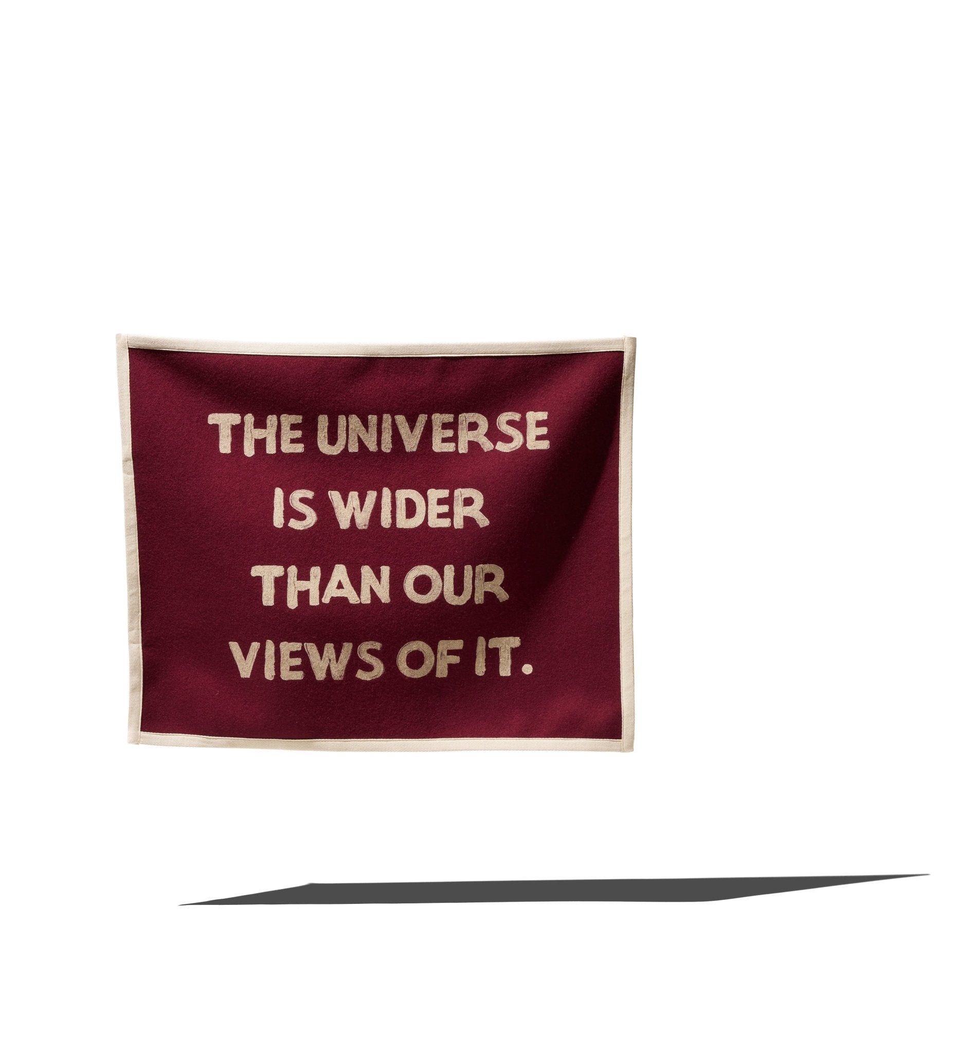 "THE UNIVERSE IS WIDER THAN OUR VIEWS OF IT" REVOLUTION FLAG - RADICAL MEDIA ARCHIVE