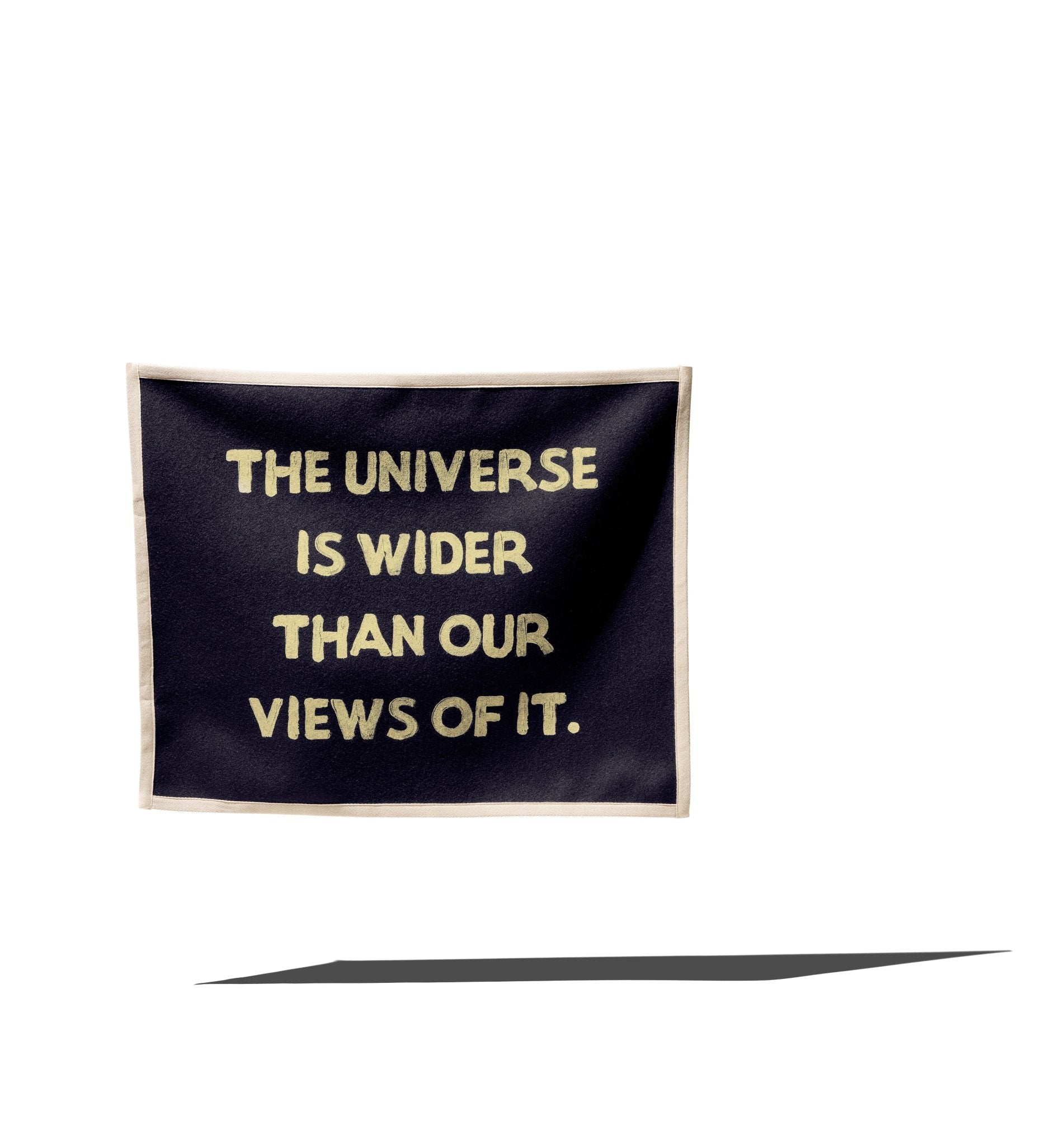"THE UNIVERSE IS WIDER THAN OUR VIEWS OF IT" REVOLUTION FLAG - RADICAL MEDIA ARCHIVE