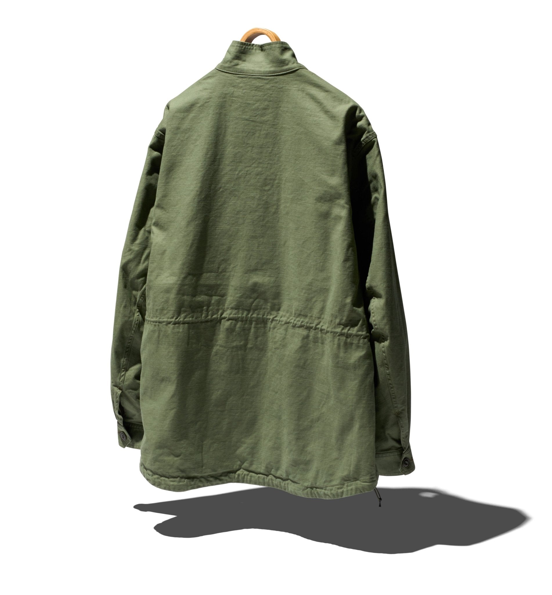 TROOPER JACKET COTTON BACKSATIN PIGMENT DYE WITH WINDSTOPPER