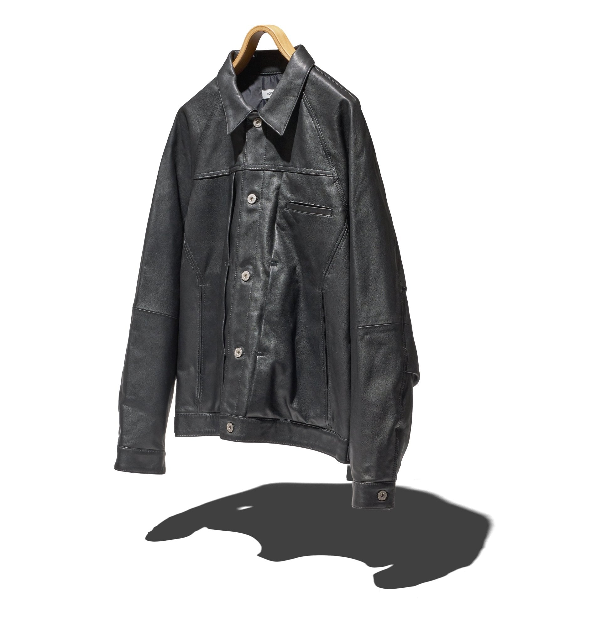 TRUCKER BLOUSON SHEEP LEATHER WITH GORE - TEX WINDSTOPPER® - NONNATIVE