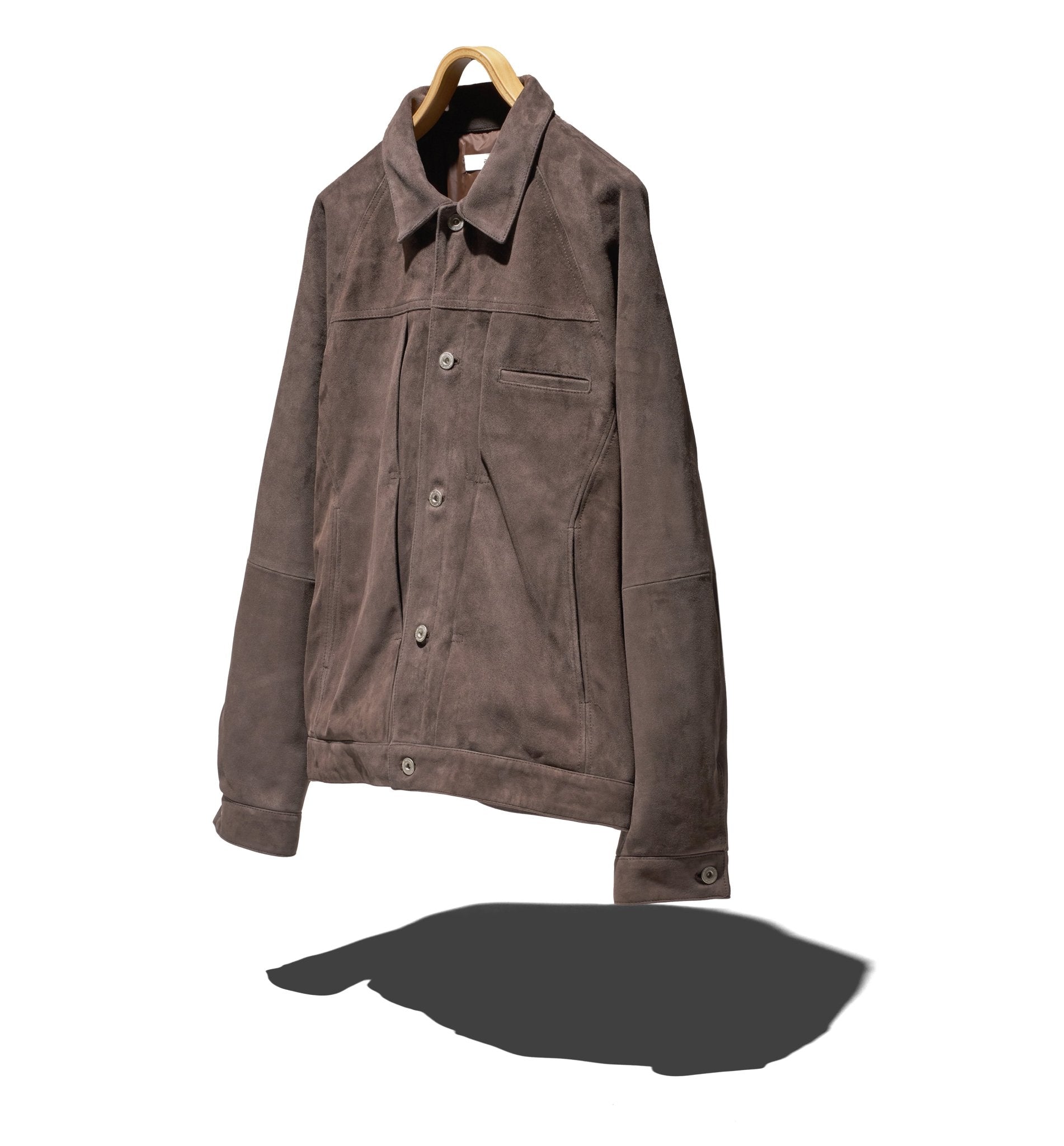 TRUCKER BLOUSON SHEEP LEATHER WITH GORE-TEX WINDSTOPPER® – WORDS