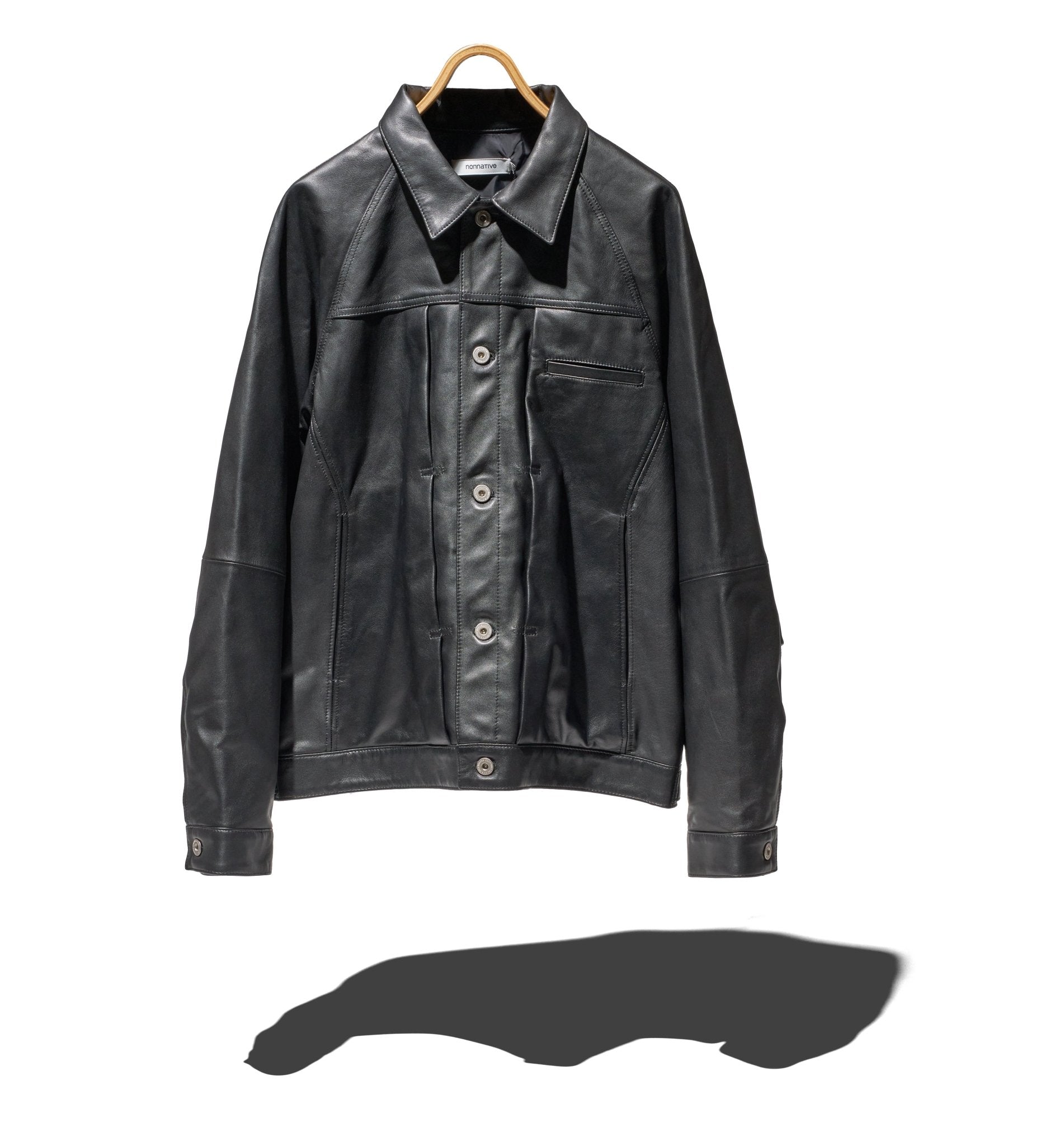TRUCKER BLOUSON SHEEP LEATHER WITH GORE - TEX WINDSTOPPER® - NONNATIVE