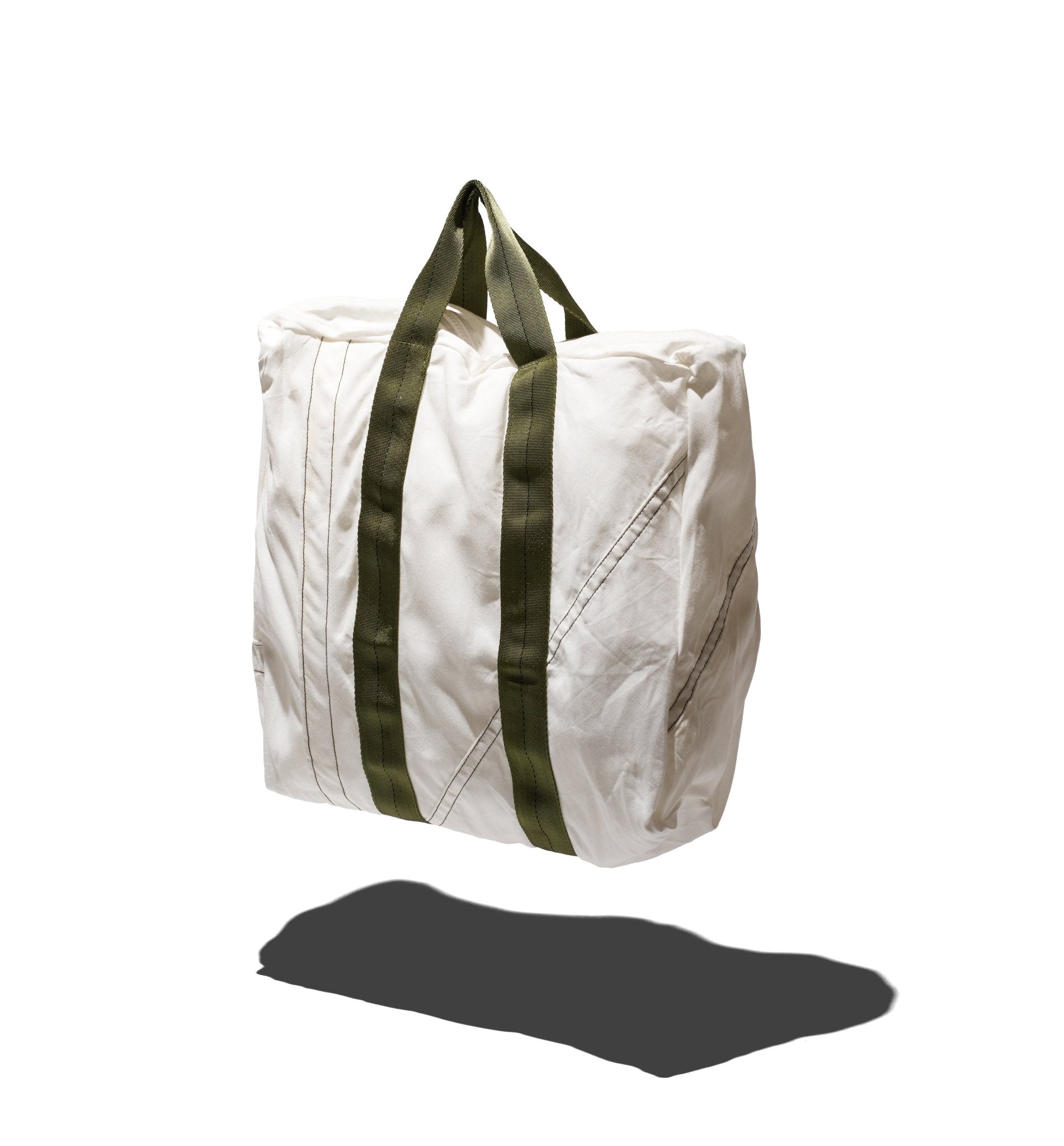 VINTAGE PARACHUTE TOTE BAG Green Belt - PUEBCO