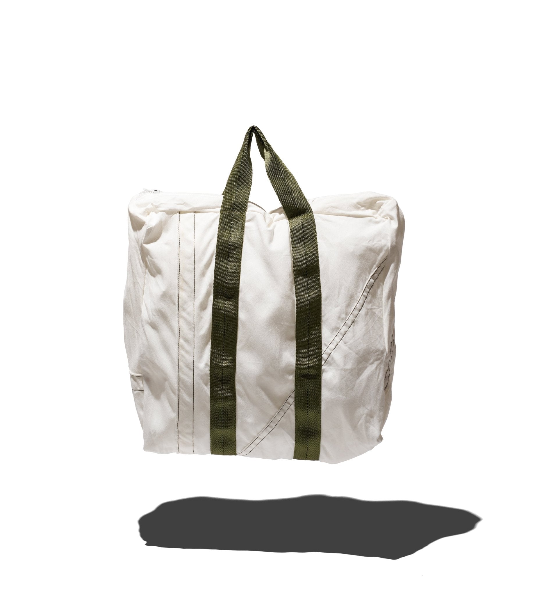 VINTAGE PARACHUTE TOTE BAG Green Belt - PUEBCO