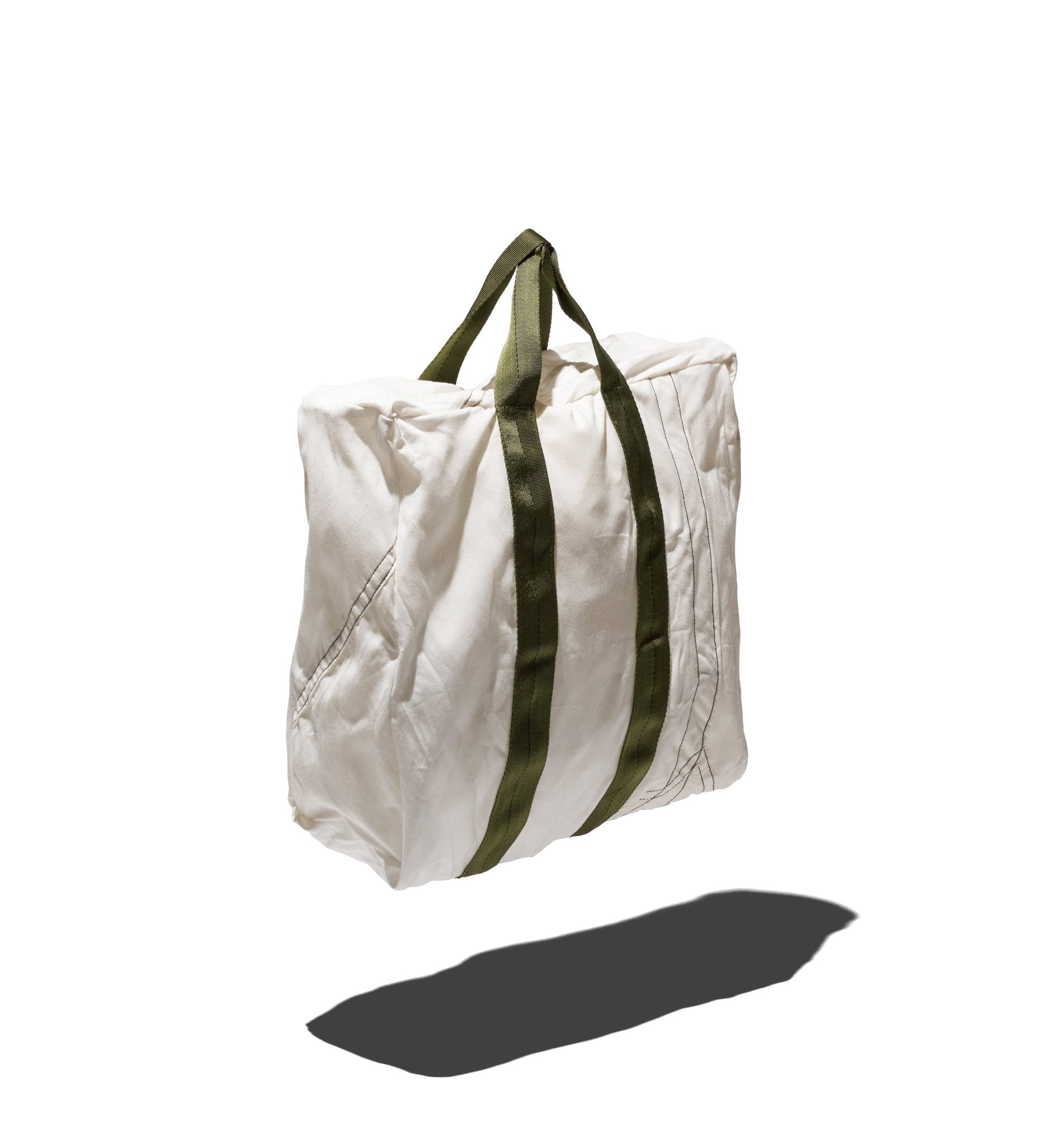 VINTAGE PARACHUTE TOTE BAG Green Belt - PUEBCO