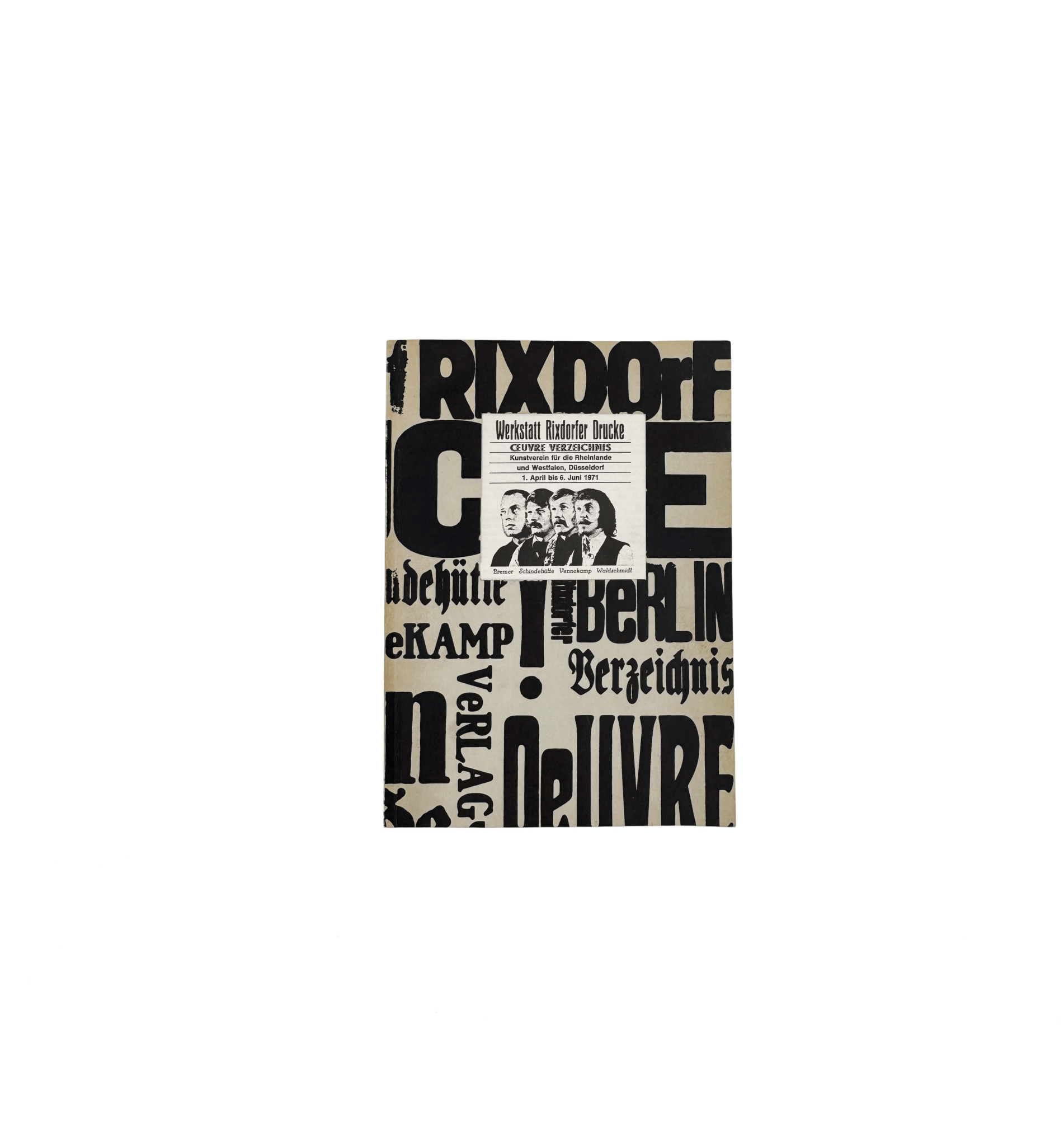 WERKSTATT RIXDORFER DRUCKE - SIGNED COPY (1970) - RADICAL MEDIA ARCHIVE