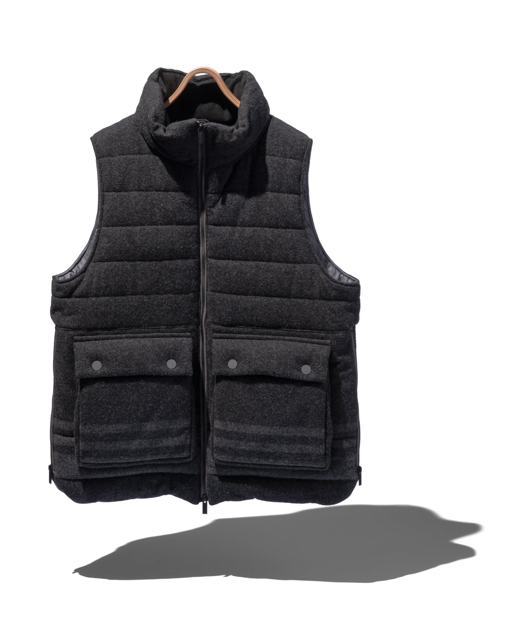 Windstopper Primaloft Lined Padded Vest - WHITE MOUNTAINEERING