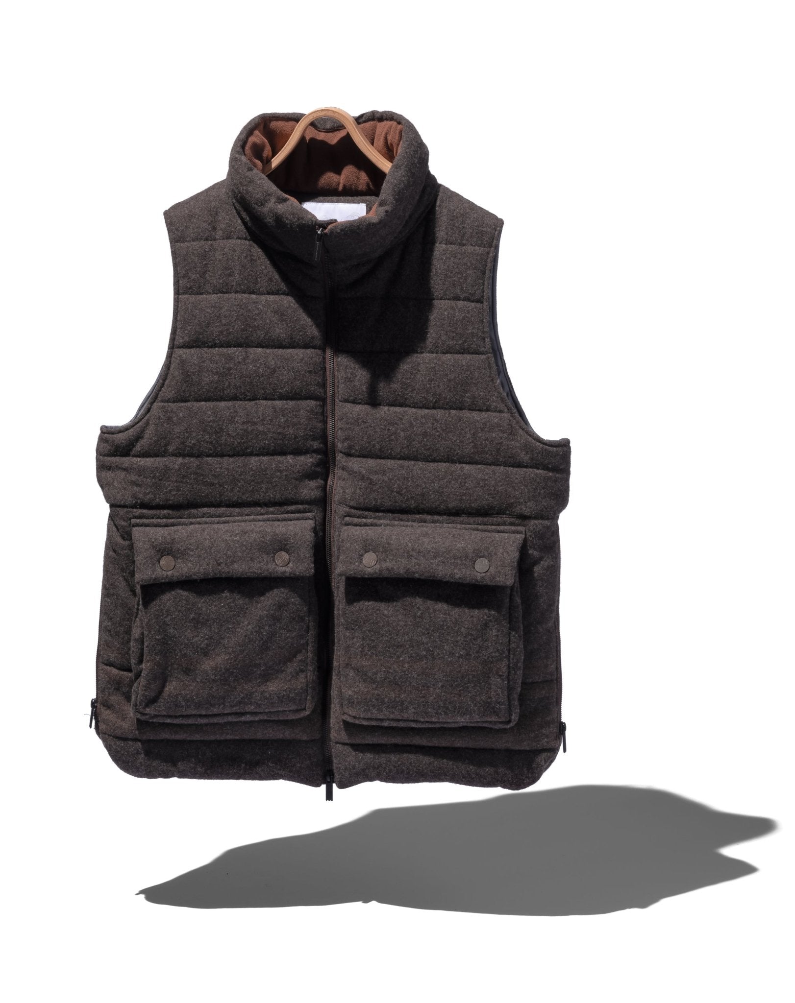 Windstopper Primaloft Lined Padded Vest - WHITE MOUNTAINEERING