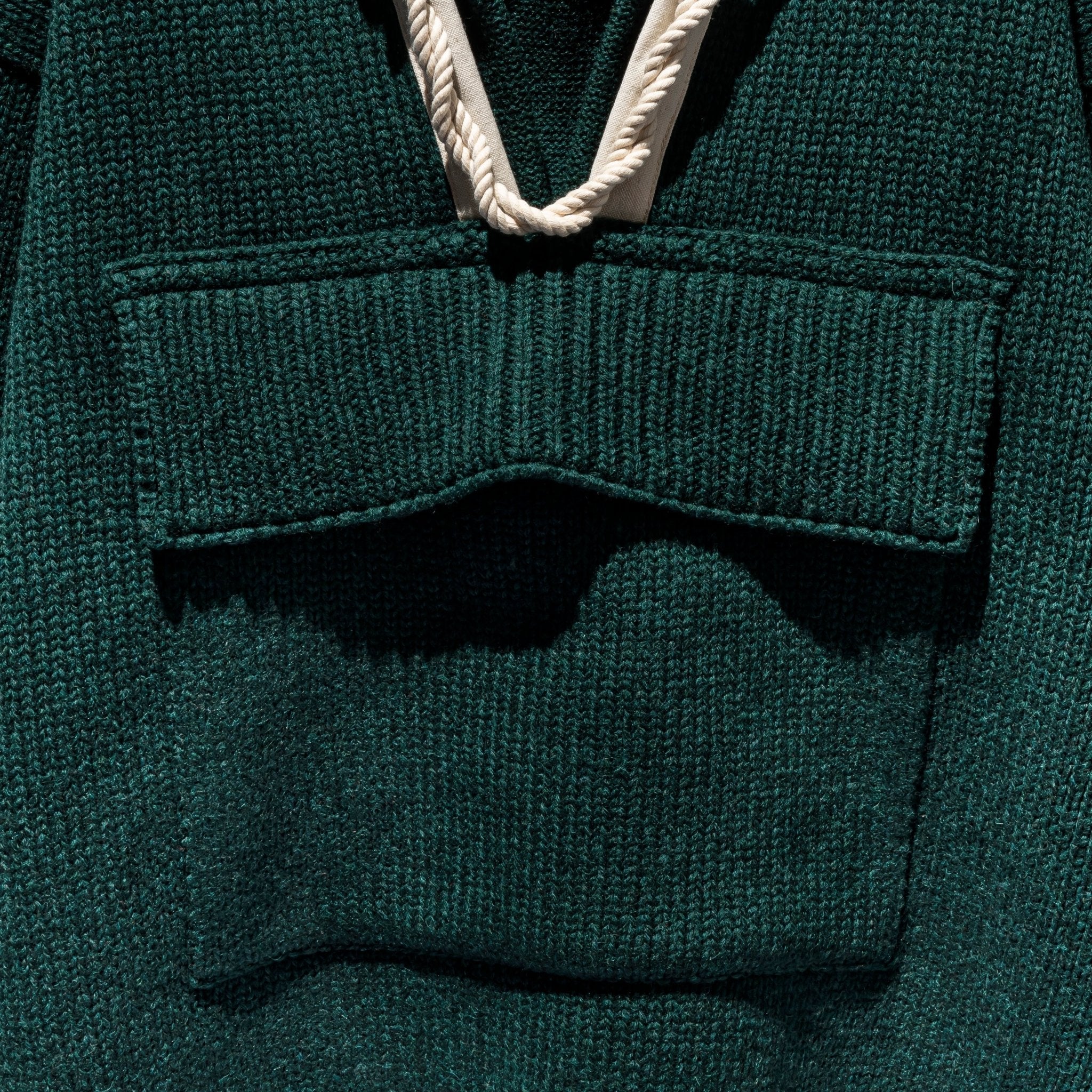 Wool Hoodie Rope Knit - DIE DREI BERGE