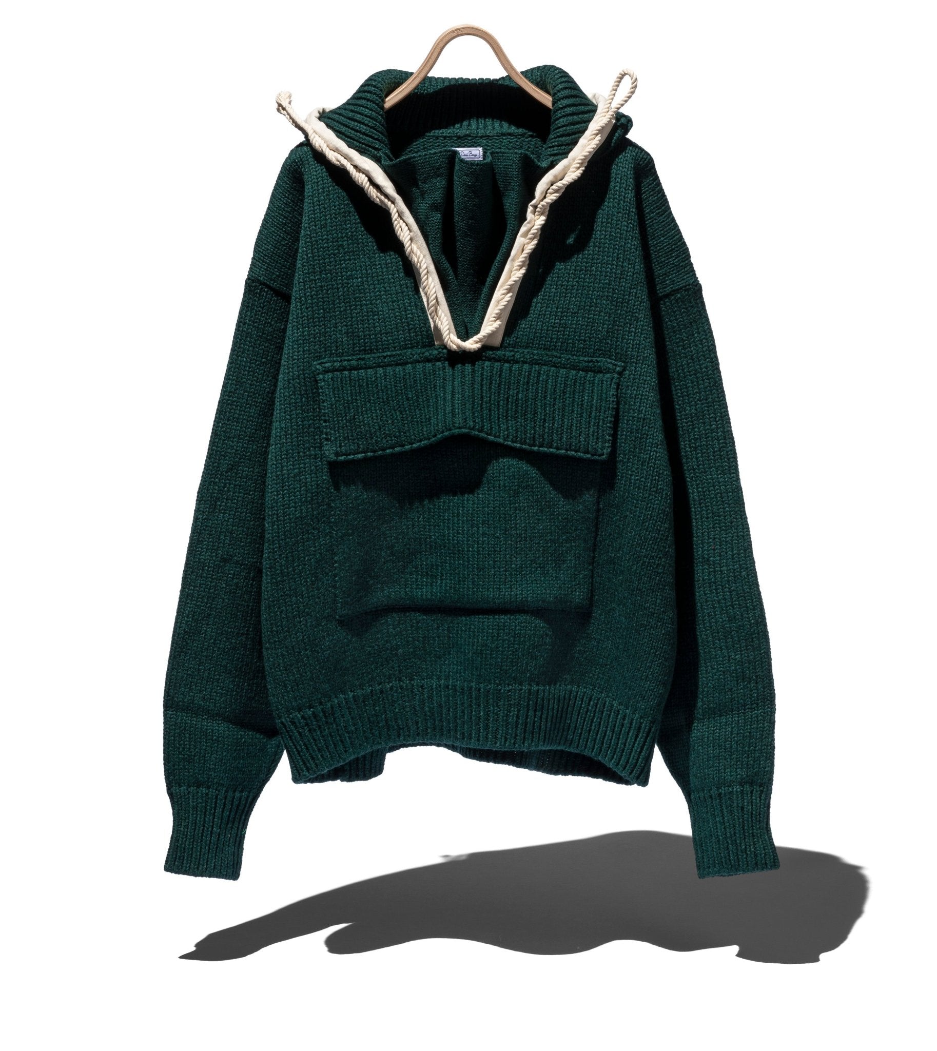 Wool Hoodie Rope Knit - DIE DREI BERGE
