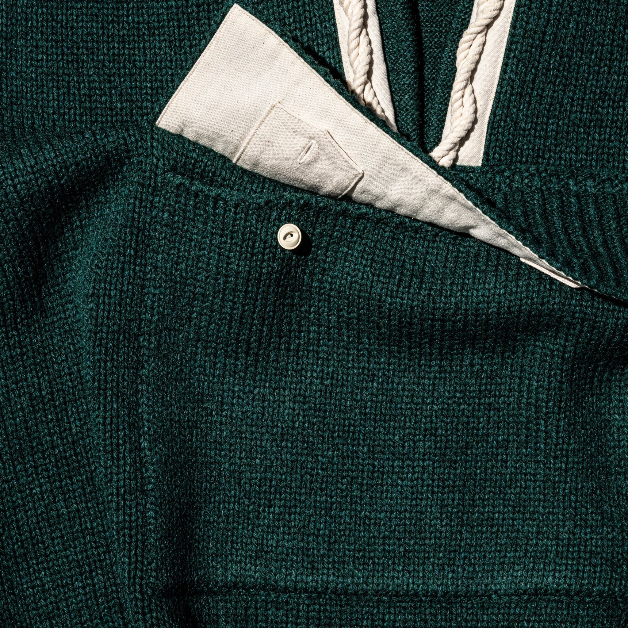 Wool Hoodie Rope Knit - DIE DREI BERGE